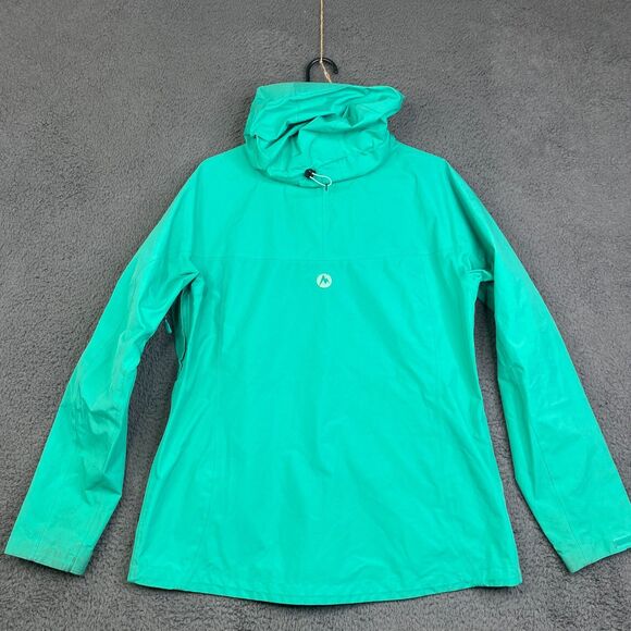 Marmot Gore Tex Jacket Womens L Minimalist Rain Full Zip Hooded Shell - Picture 14 of 14